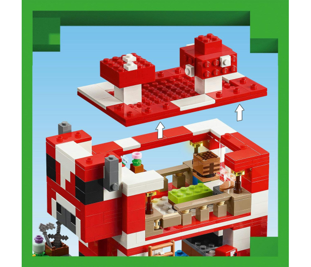 LEGO Minecraft 21270 Dom grzybowej krowy - 1283662 - zdjęcie 7